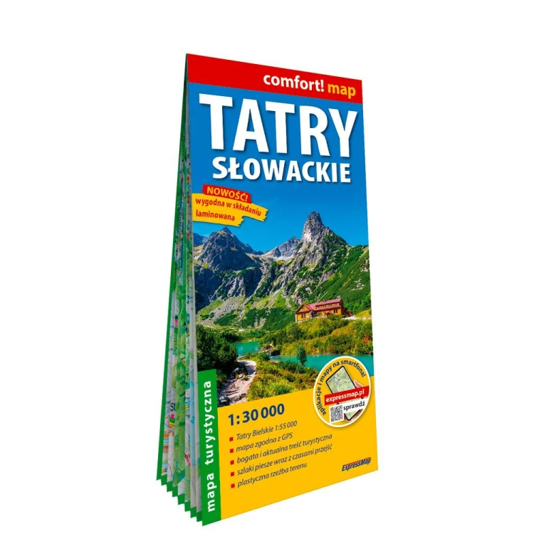 Tatry Słowackie laminowana mapa turystyczna...