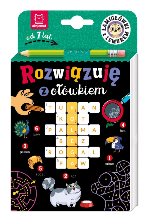 Rozwiązuję z ołówkiem. Łamigłówki z lemurem....