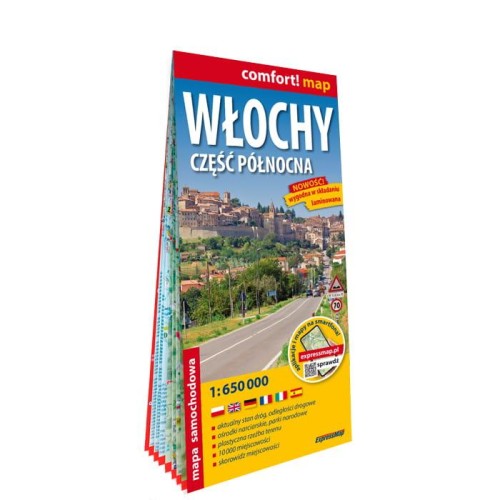 Włochy część północna mapa samochodowa 1:650...
