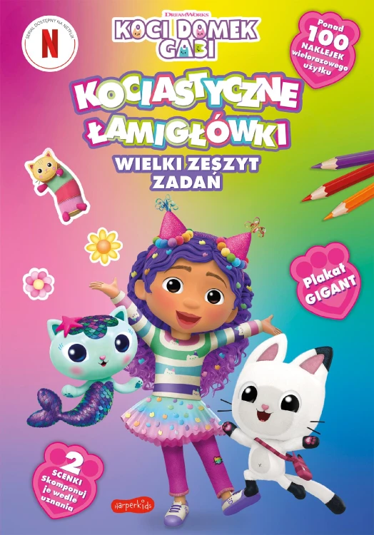 Kociastyczne łamigłówki. Wielki zeszyt zadań....