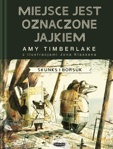 Miejsce jest oznaczone jajkiem. Skunks i...