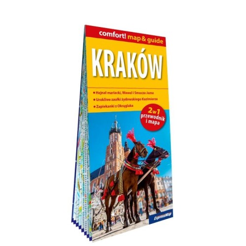 Kraków laminowany map&guide 2w1 przewodnik i mapa