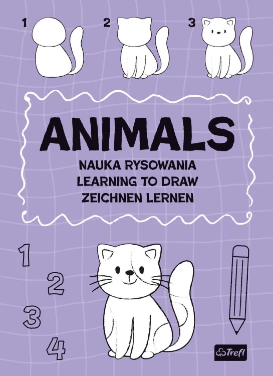 Zwierzęta. Nauka rysowania. Learning to draw