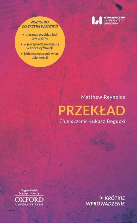 Przekład, Matthew Reynolds