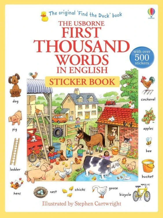 First Thousand Words in English Sticker Book...