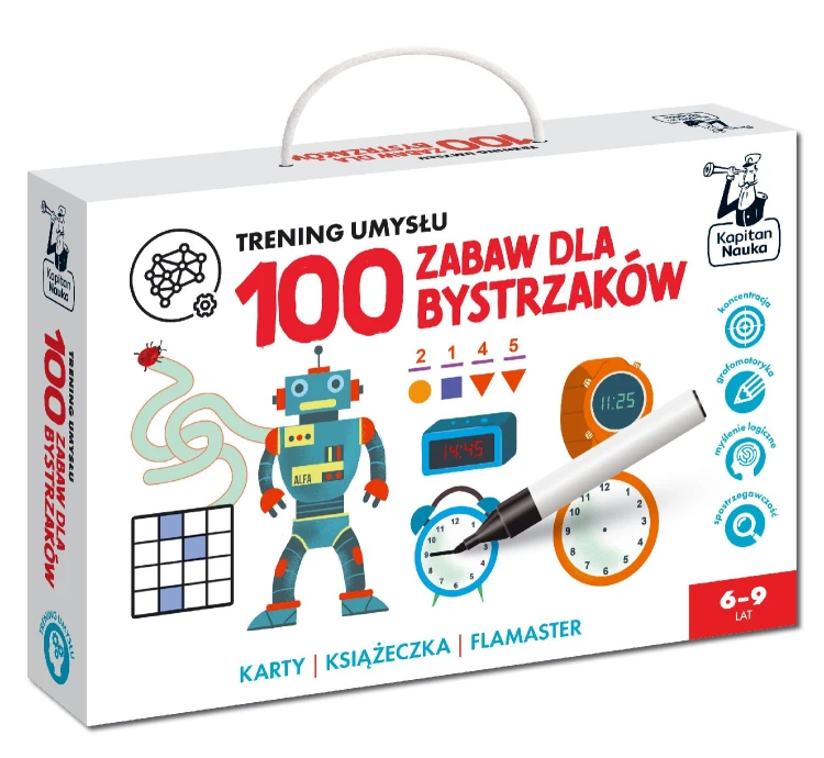 100 zabaw dla bystrzaków. Kapitan Nauka....