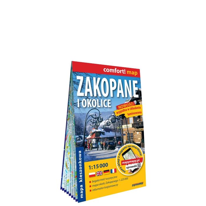 Zakopane i okolice plan miasta 1:15 000...