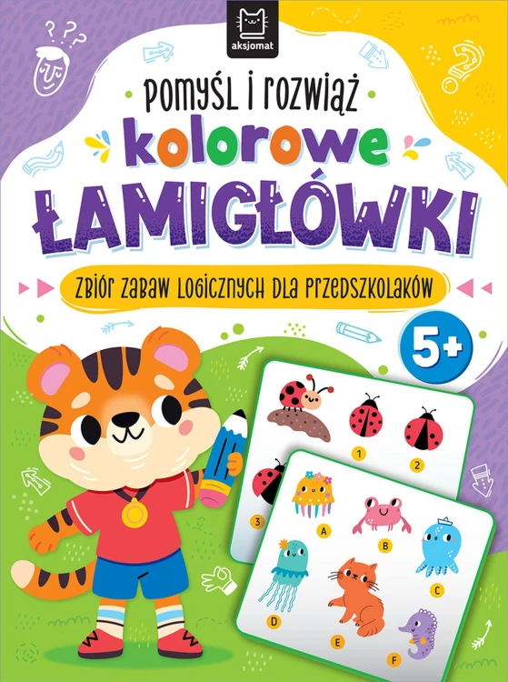 Pomyśl i rozwiąż kolorowe ŁAMIGŁÓWKI. Zbiór...