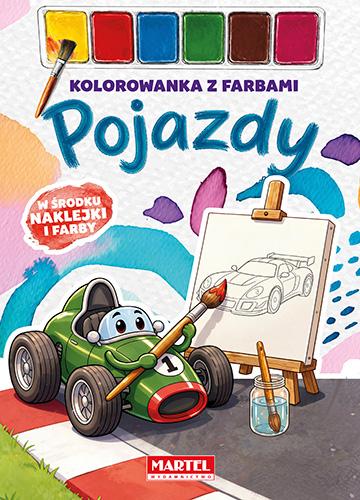 Pojazdy. Kolorowanka z farbami, Maciej Ratajczyk