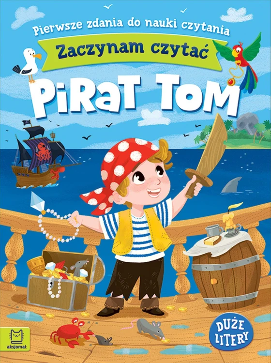 Pirat Tom. Zaczynam czytać. Duże litery....