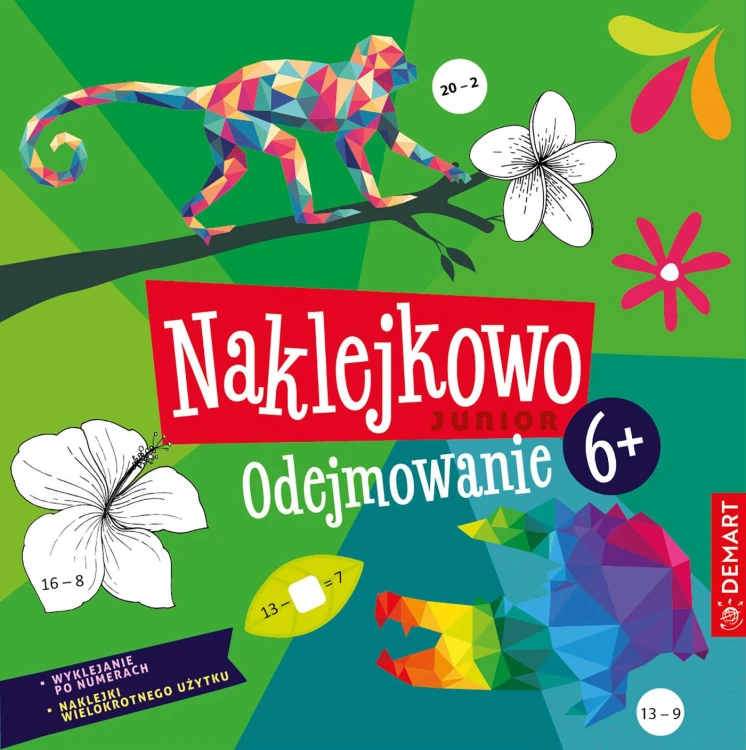 Odejmowanie. Naklejkowo Junior 6+, Anna Borchard