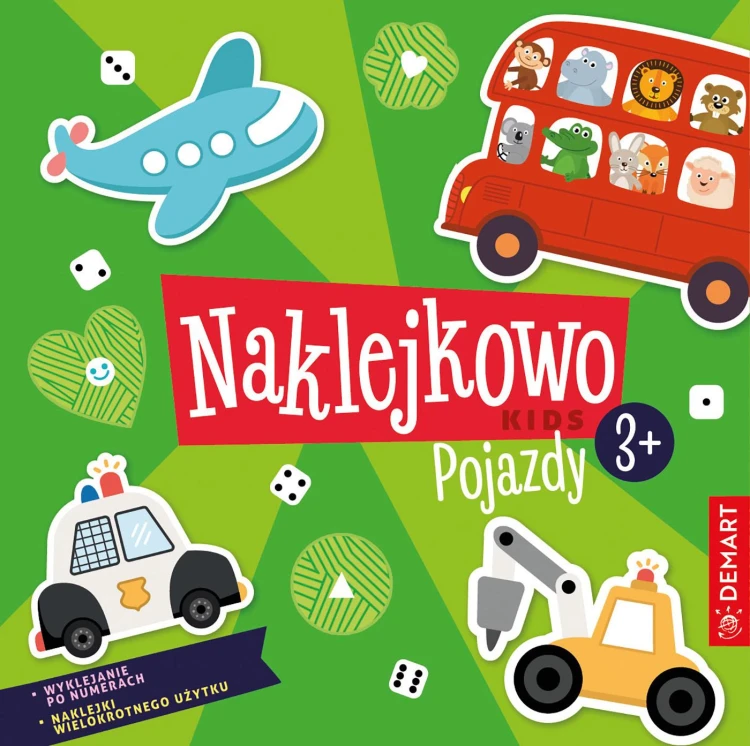 Pojazdy. Naklejkowo Kids 3+