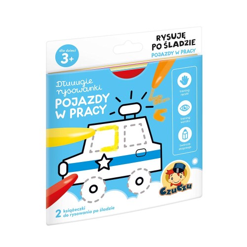 Dłuuugie rysowanki rysuję po śladzie pojazdy w...