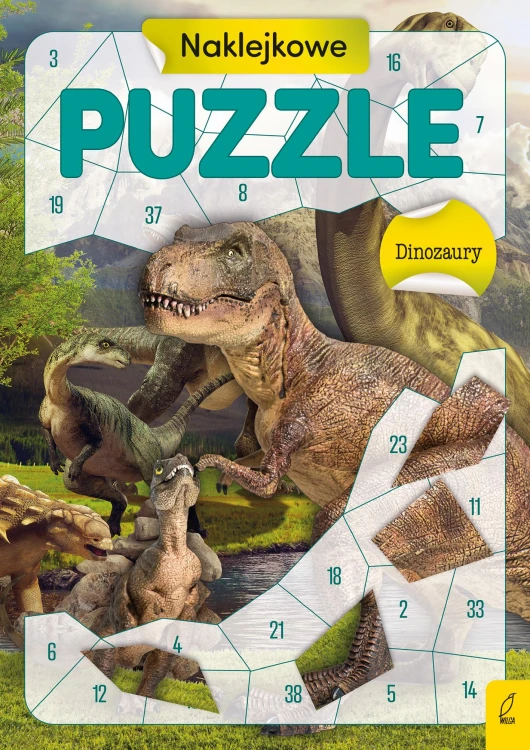 Dinozaury. Naklejkowe puzzle, Opracowanie zbiorowe