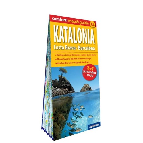 Katalonia map&guide XL PL laminat 2024