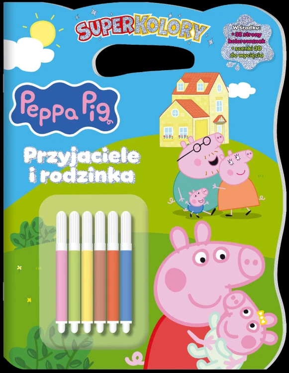 Przyjaciele i rodzinka. Świnka Peppa. Superkolory