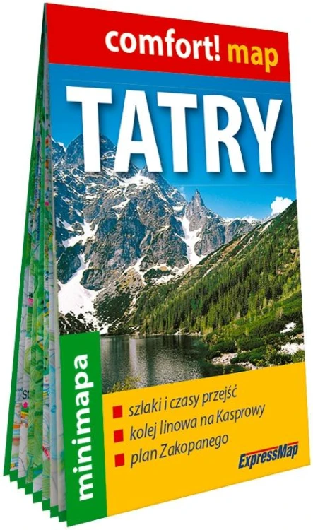 Tatry laminowana mapa turystyczna mini 1:80 000