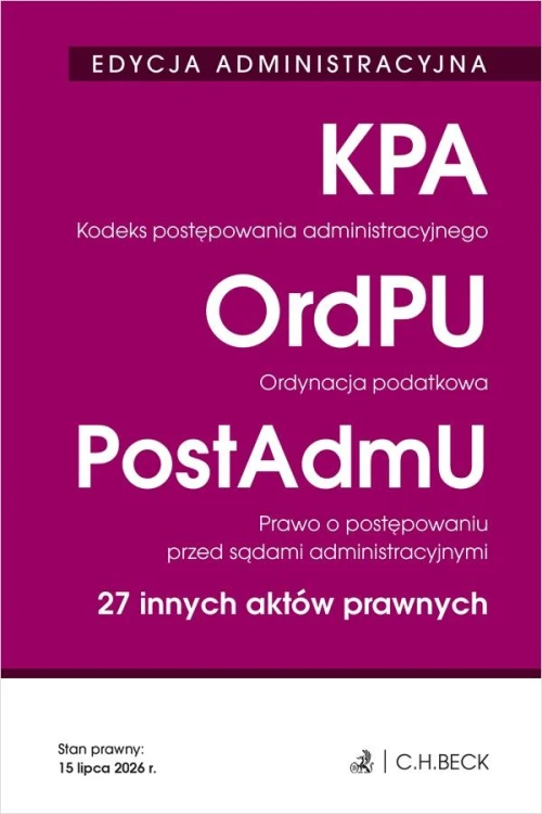 EDYCJA ADMINISTRACYJNA. Kodeks postępowania...