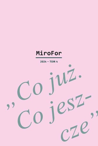 Co już. Co jeszcze. MiroFor 2024. Tom 4
