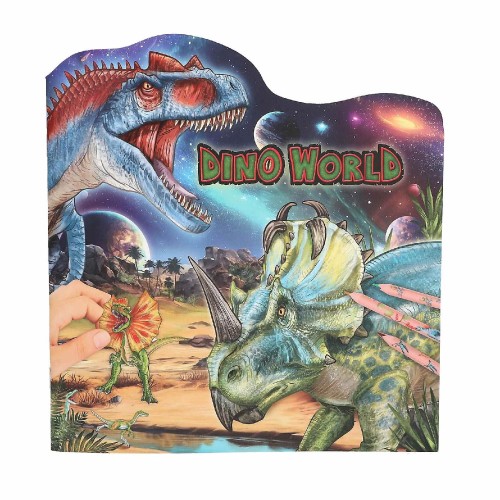 Kolorowanka z naklejkami Dino World 13354A