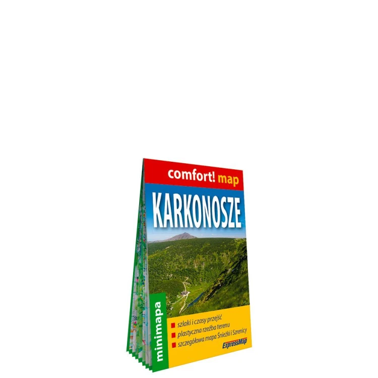 Karkonosze laminowana mapa turystyczna mini...