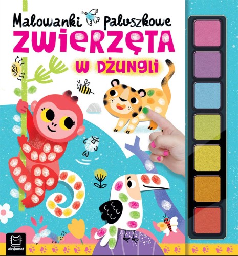 Zwierzęta w dżungli. Paluszkowe malowanki