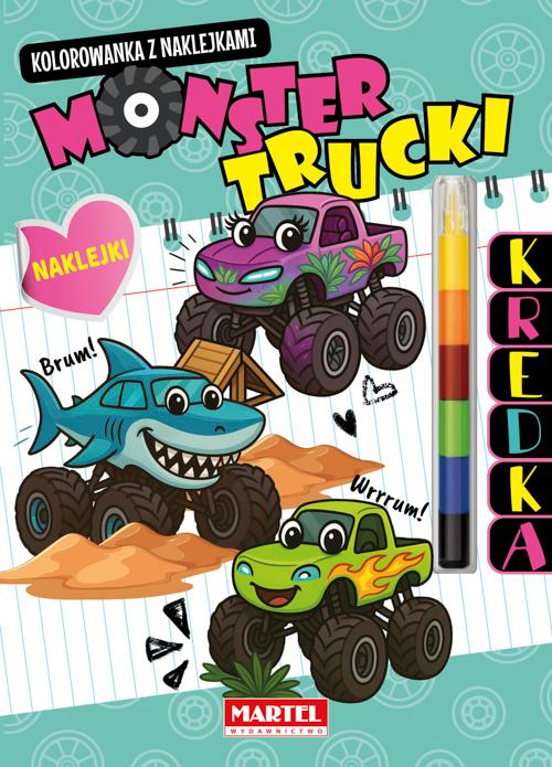 Monster Trucki. Kolorowanka z naklejkami...
