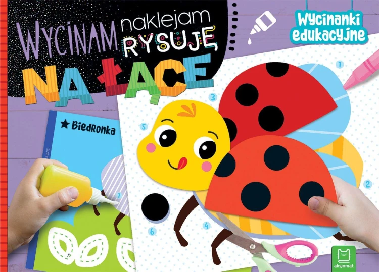 Na łące. Wycinam, naklejam, rysuję. Wycinanki...