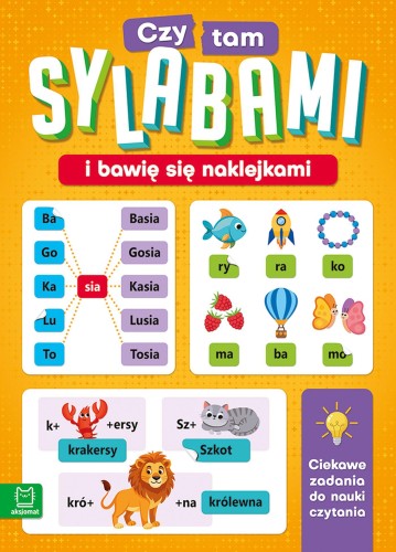 Czytam sylabami i bawię się naklejkami....
