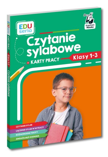 Czytanie sylabowe. Karty pracy. Kapitan Nauka....