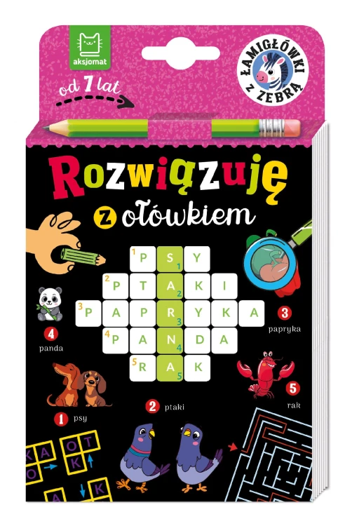 Łamigłówki z zebrą. Od 7 lat. Łamigłówki z...