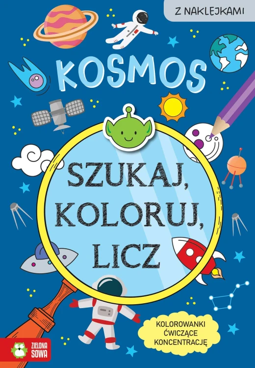 Kosmos. Szukaj, koloruj i licz, Sylwia Czarnecka