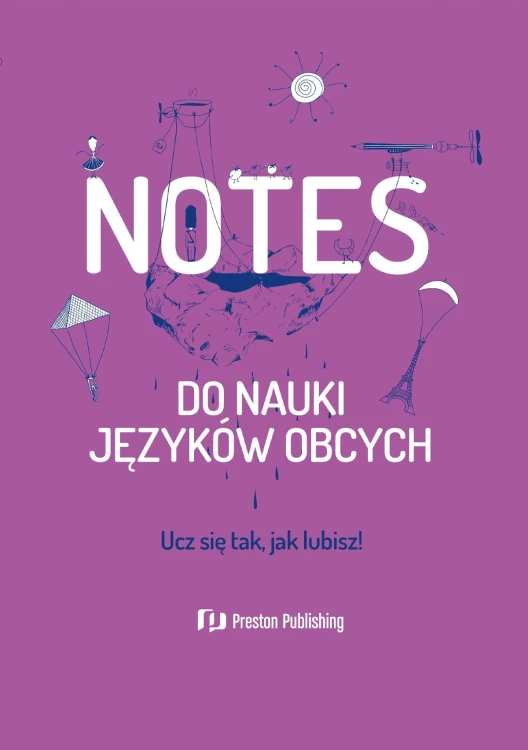 Notes do nauki języków obcych (fioletowy)