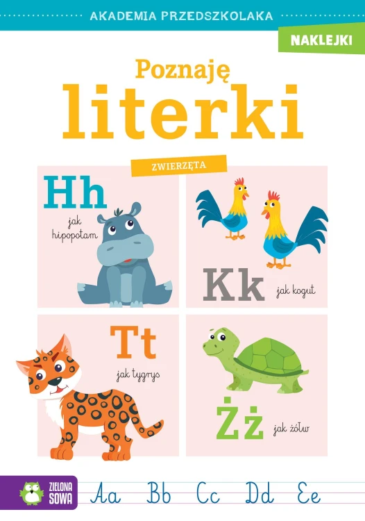 Poznaję literki. Zwierzęta. Akademia przedszkolaka
