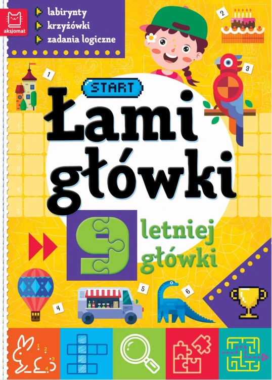 Łamigłówki 9-letniej główki. Labirynty,...