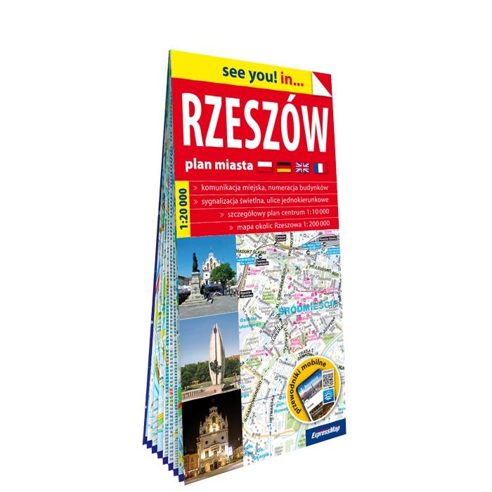 Rzeszów plan miasta 1: 20 000 papier 2024