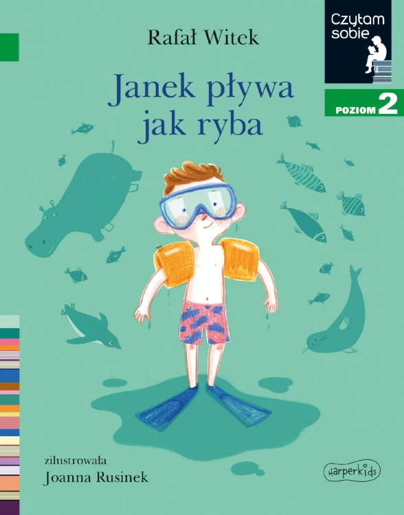 Janek pływa jak ryba. Czytam sobie. Poziom 2