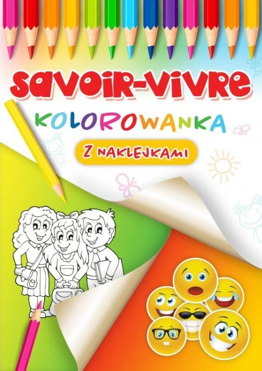 Savoir-vivre. Kolorowanka z naklejkami