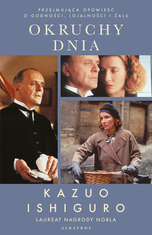 Okruchy dnia (okładka filmowa), Kazuo Ishiguro