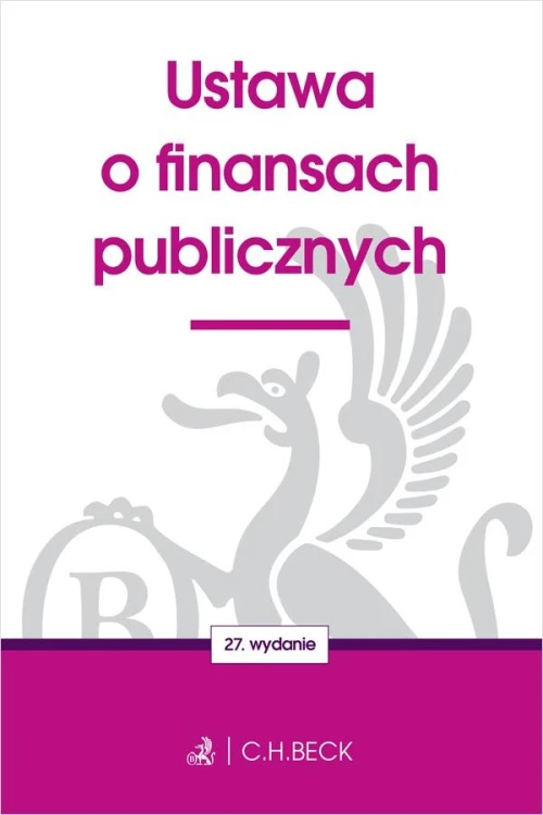 Ustawa o finansach publicznych wyd. 27
