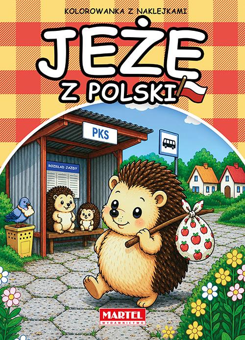 Jeże z Polski. Kolorowanka z naklejkami