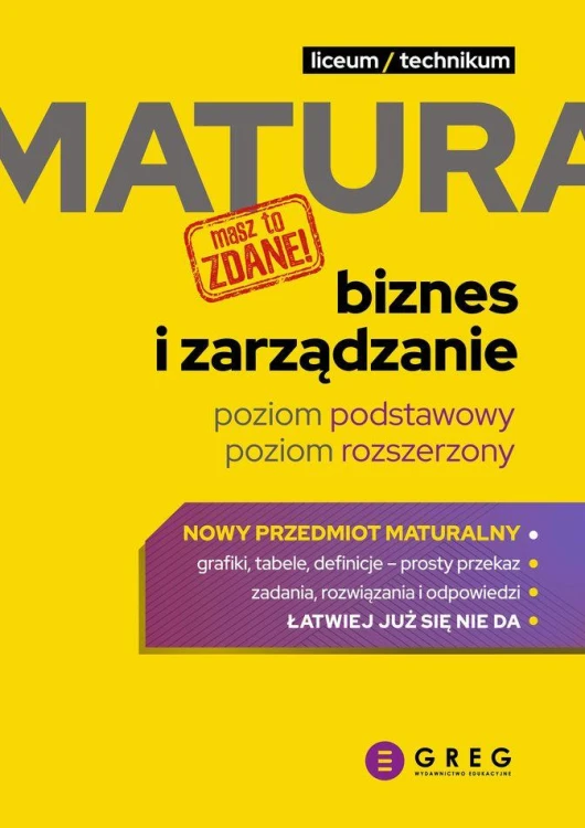 Biznes i zarządzanie. Matura. Repetytorium...