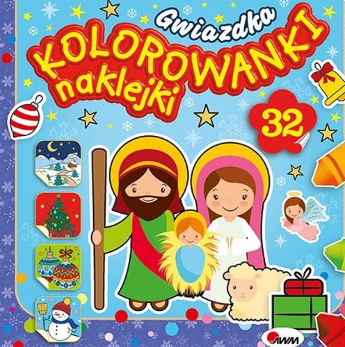 Gwiazdka. Kolorowanki, naklejki