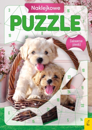 Zabawne pieski. Naklejkowe puzzle