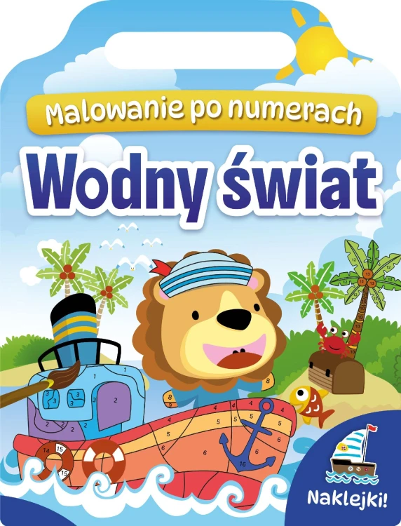Wodny świat. Malowanie po numerach + naklejki