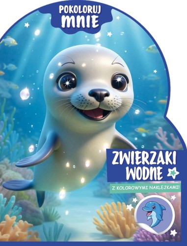 Zwierzaki wodne. Pokoloruj mnie (z kolorowymi...