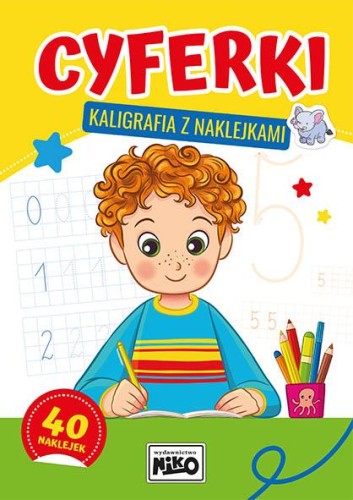 Cyferki. Kaligrafia z naklejkami