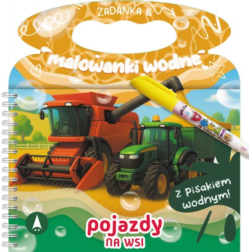 Pojazdy na wsi. Zadanka & malowanki wodne