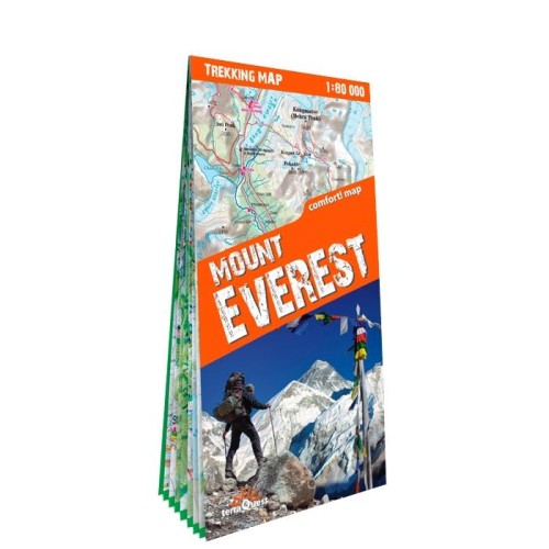 Mount Everest trekking map 1:80 000 laminat 2019