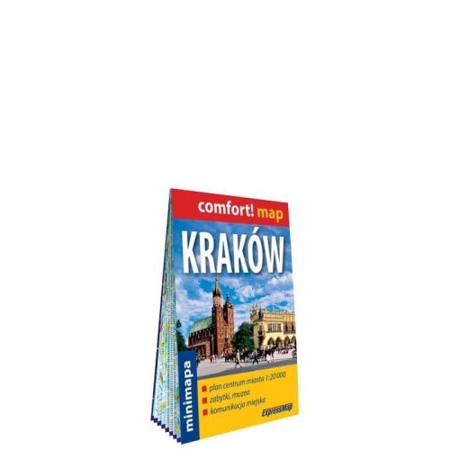 Kraków plan centrum 1:20 000 laminat mini 2023